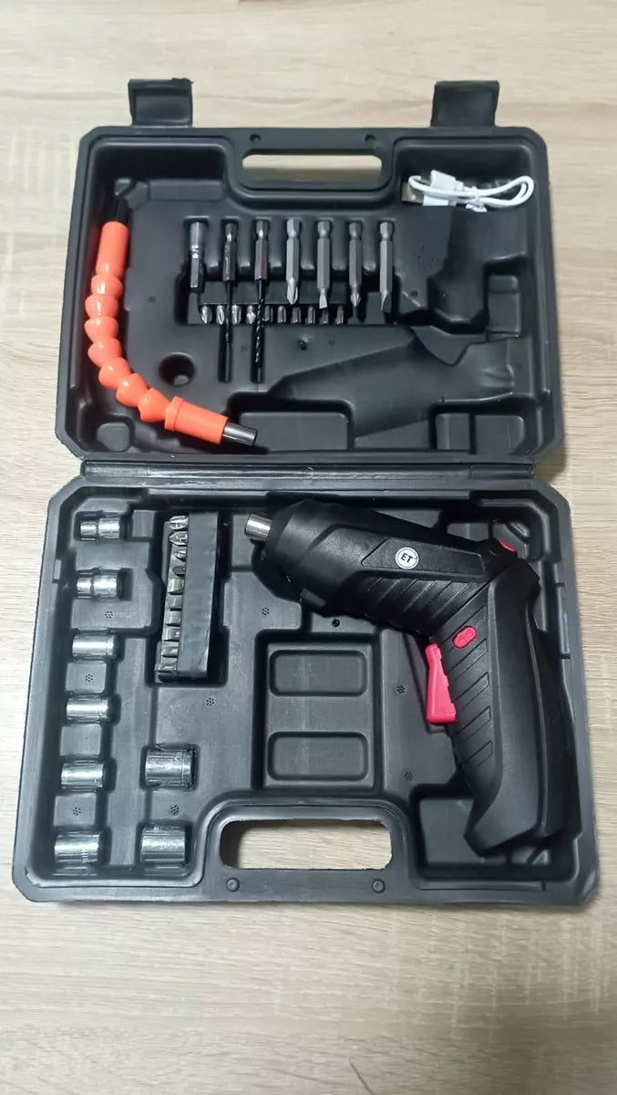 Destornillador Eléctrico Inalámbrico Recargable 2 en 1
