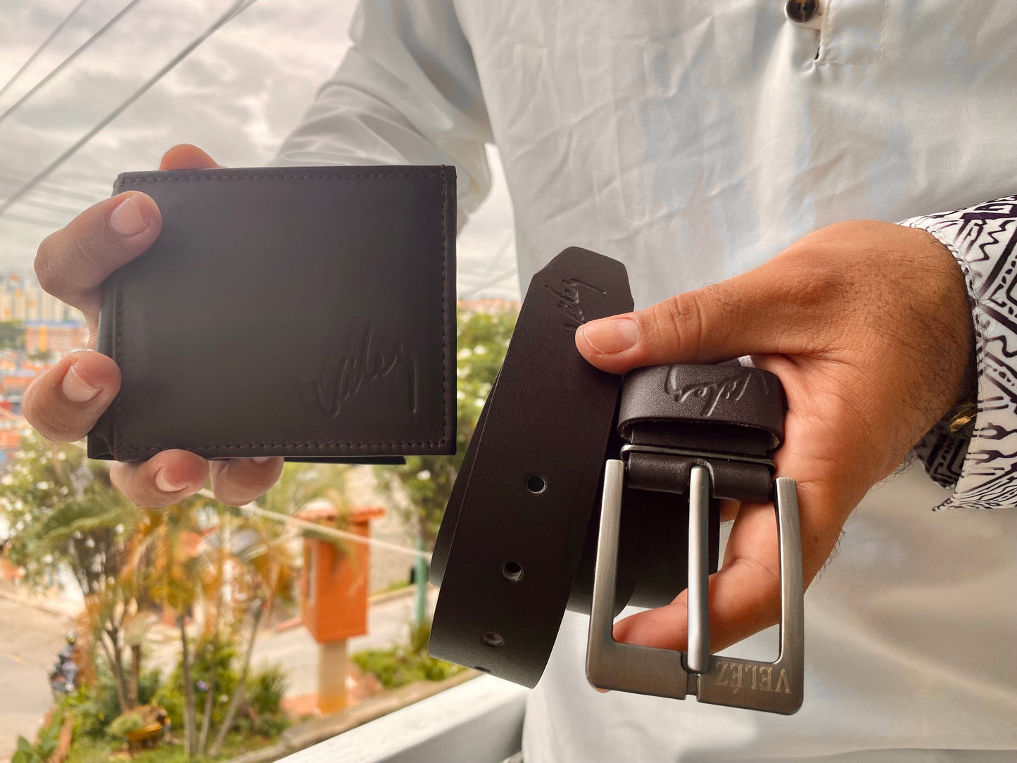 Set de Regalo para Hombre con Correa y Billetera en Cuero