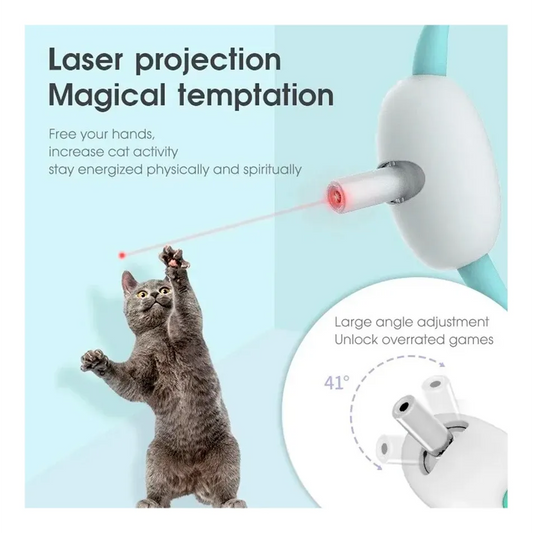 Collar Láser Inteligente para Gatos Recargable USB