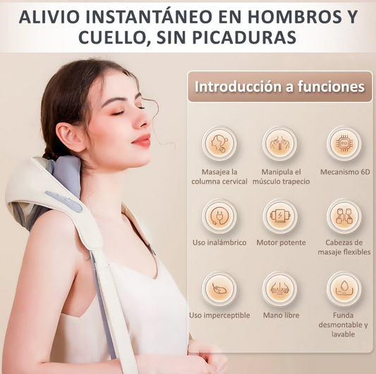 Masajeador Eléctrico para Cuello, Hombros y Espalda FZ66