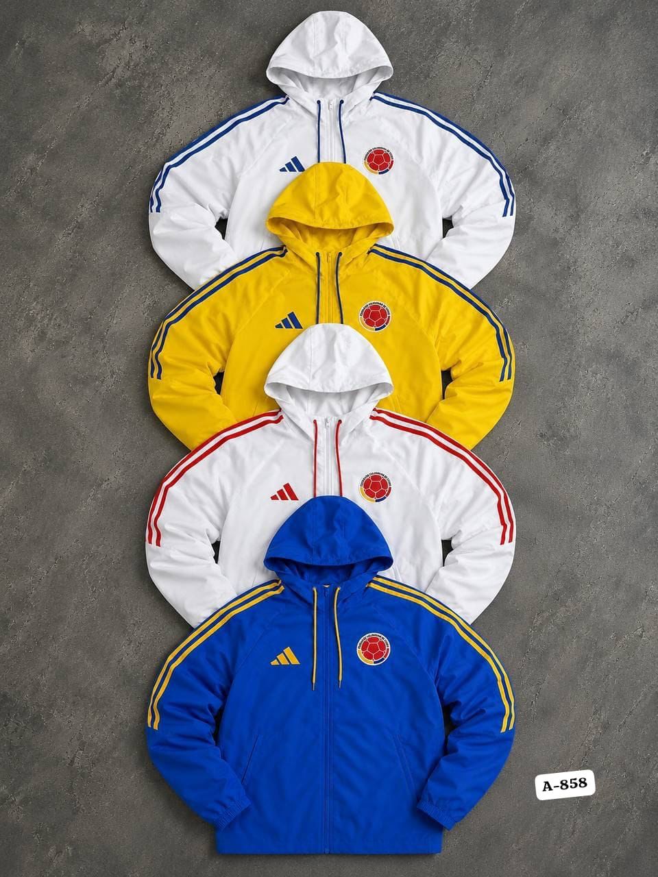 Chaqueta Rompevientos Colombia Unisex con Capota