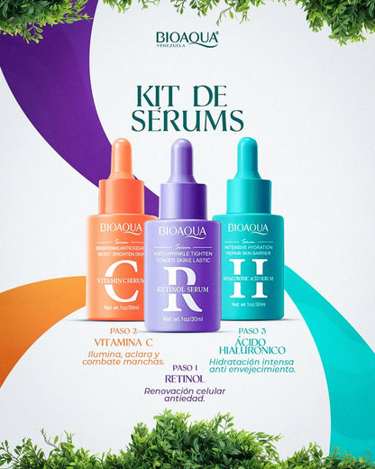 ✨ Kit Antiedad Bioaqua 3 Sérums
