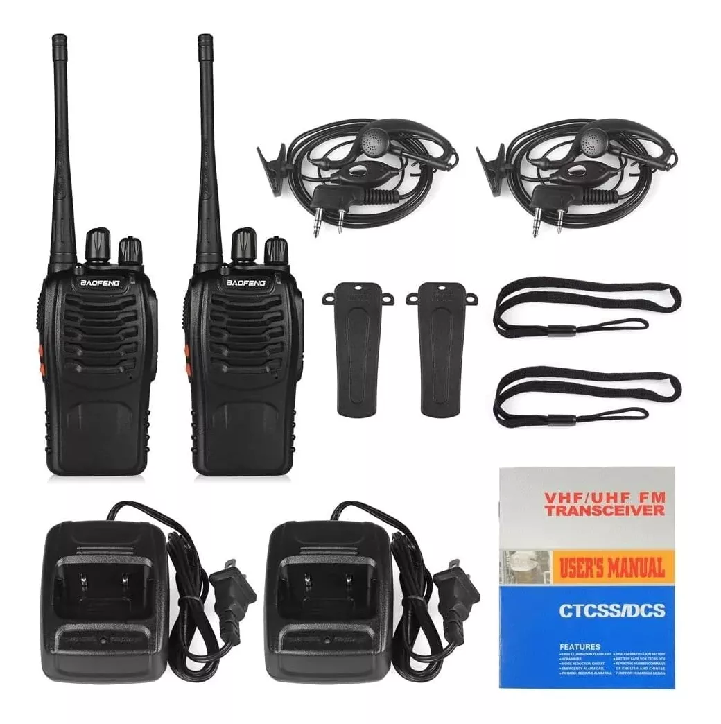 Walkie Talkie Baofeng BF888S x2 Recargable
