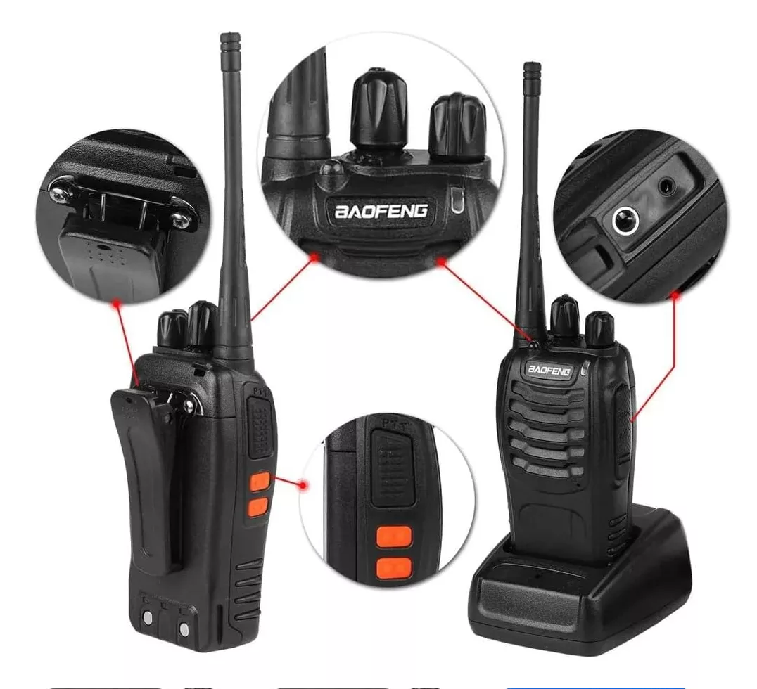 Walkie Talkie Baofeng BF888S x2 Recargable