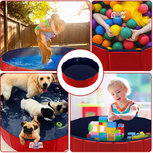Piscina Plegable Multifuncional para Mascotas y Niños 80 cm