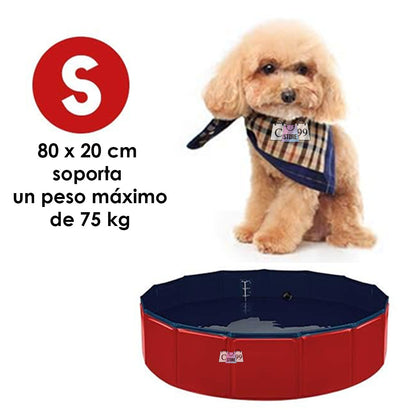Piscina Plegable Multifuncional para Mascotas y Niños 80 cm