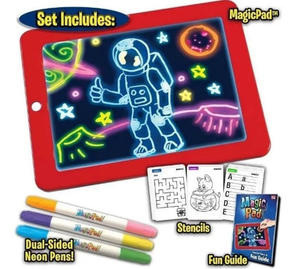 Tableta de Dibujo con Luz LED Magic Pad para Niños