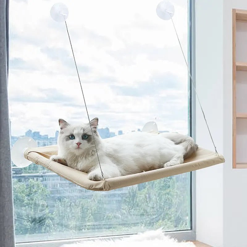Hamaca para Gatos de Ventana con Ventosas