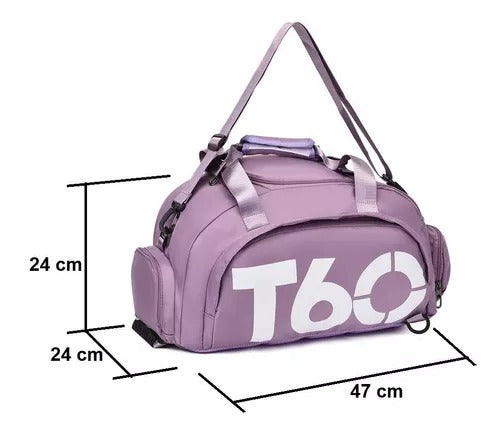 Maleta Morral Impermeable T60 3 en 1 para Gimnasio y Viaje