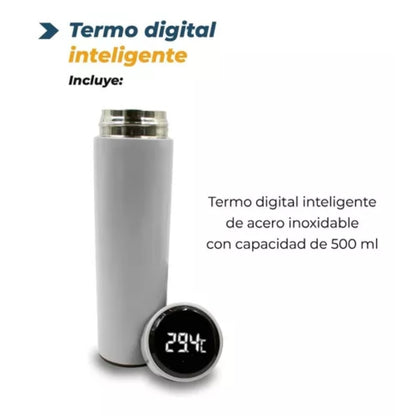 Termo Digital Inteligente De Acero Inox