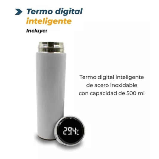 Termo Digital Inteligente De Acero Inox