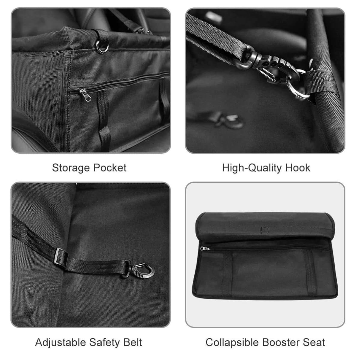 Silla de Carro para Mascotas | Asiento Portátil para Perros y Gatos