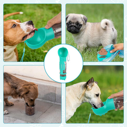 BOTELLA PORTÁTIL 3 EN 1 PARA MASCOTAS 🐶🐱💧