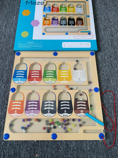 Juego Montessori Magnético Infantil de Colores y Números