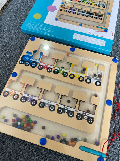 Juego Montessori Magnético Infantil de Colores y Números