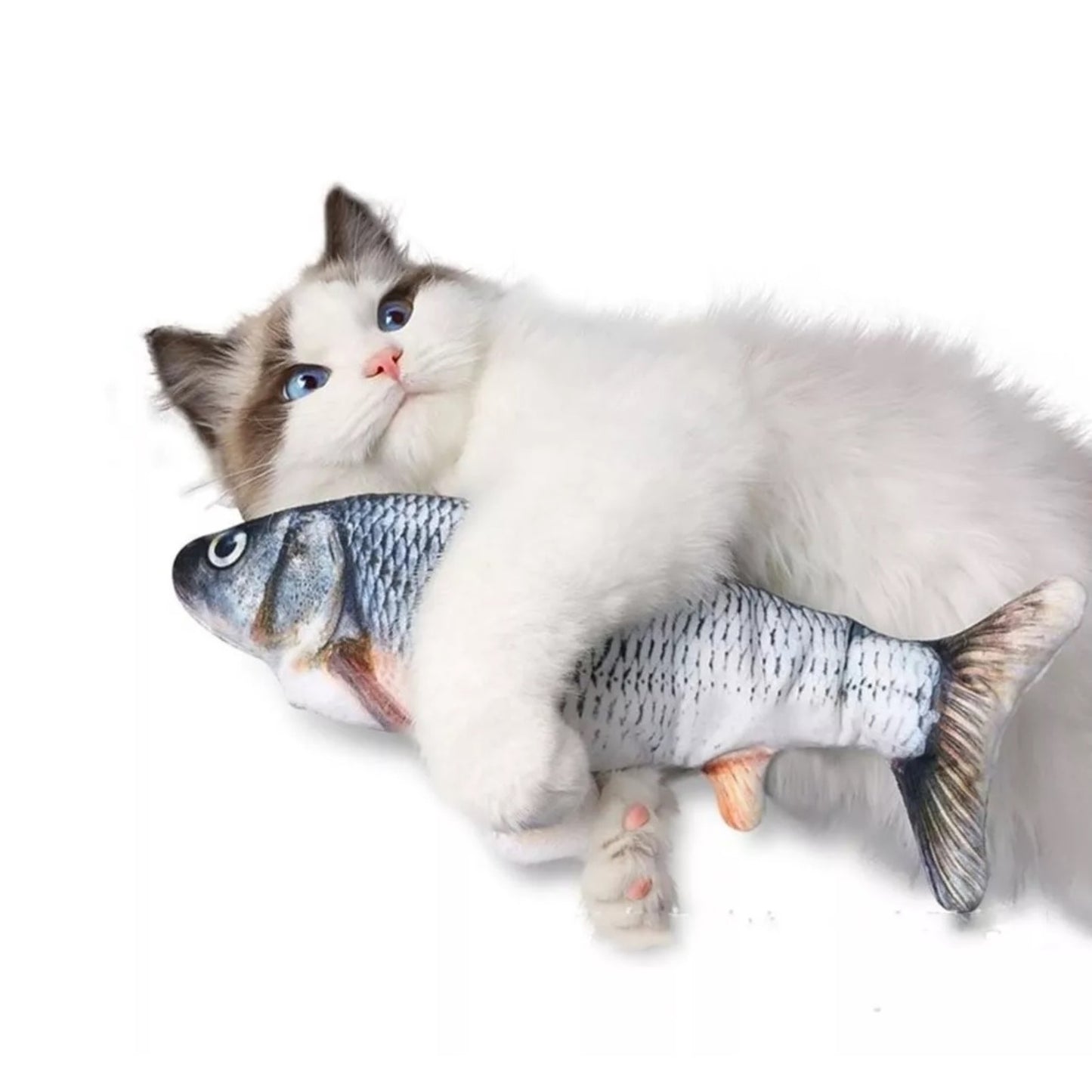 Pez con Movimiento para Gatos Recargable USB