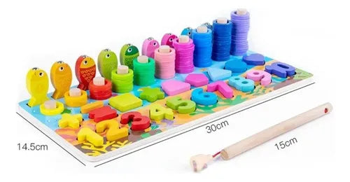 Didáctico Montessori 6 en 1 para Niños