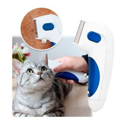 Cepillo Antipulgas Eléctrico para Mascotas