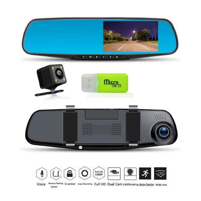 SafeDrive Pro: Retrovisor con Doble Cámara y Testigo de Accidentes