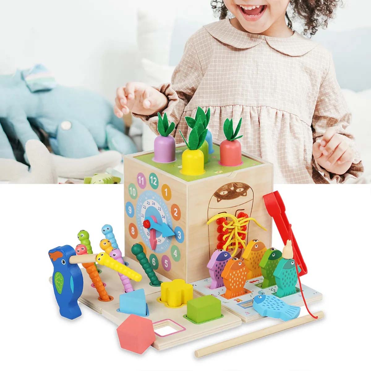 Cubo Montessori Multifuncional 7 en 1
