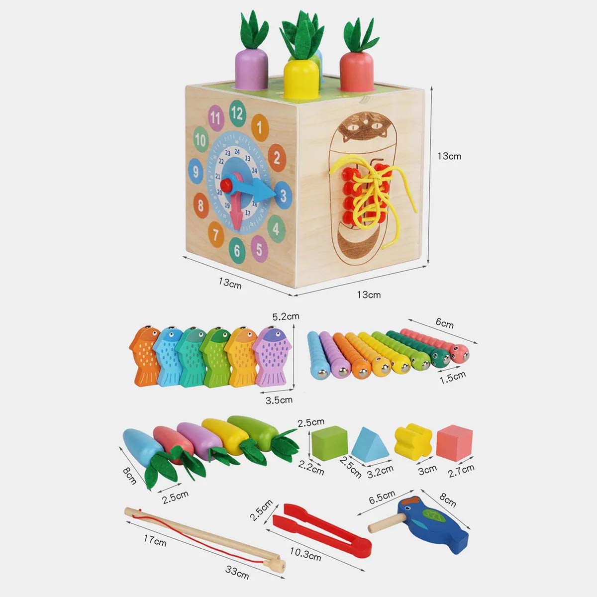 Cubo Montessori Multifuncional 7 en 1