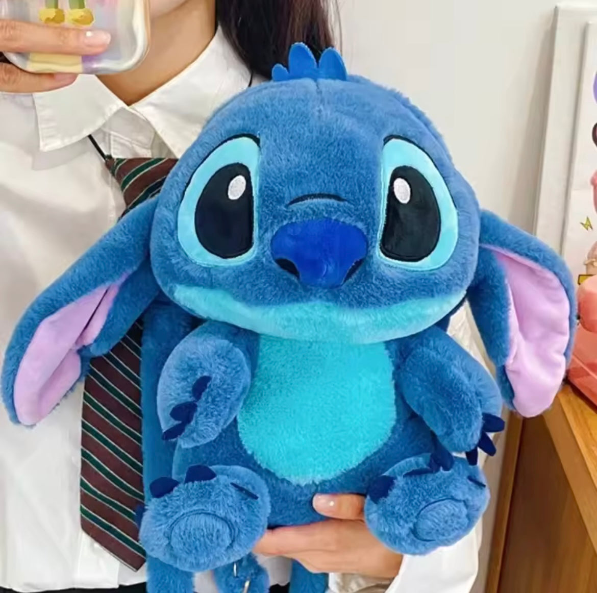 Peluche Mochila Stitch Afelpado Morral 3D
