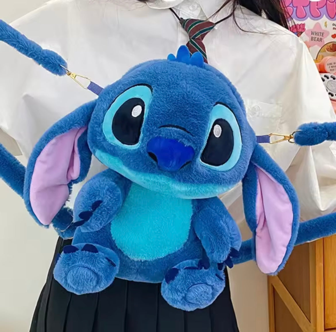 Peluche Mochila Stitch Afelpado Morral 3D