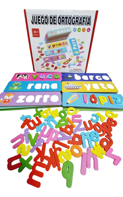 Juego para Formar Palabras Montessori en Madera