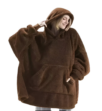 Cobija Buzo Capa Unisex Peluche con Capota