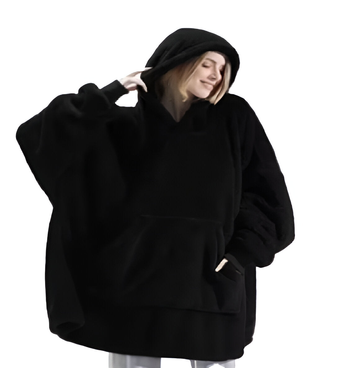 Cobija Buzo Capa Unisex Peluche con Capota