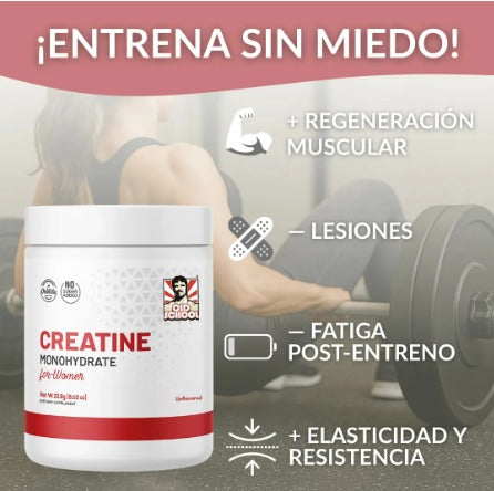 Creatina Monohidratada Women 243 g | Fuerza, Energía y Recuperación Muscular para Mujer
