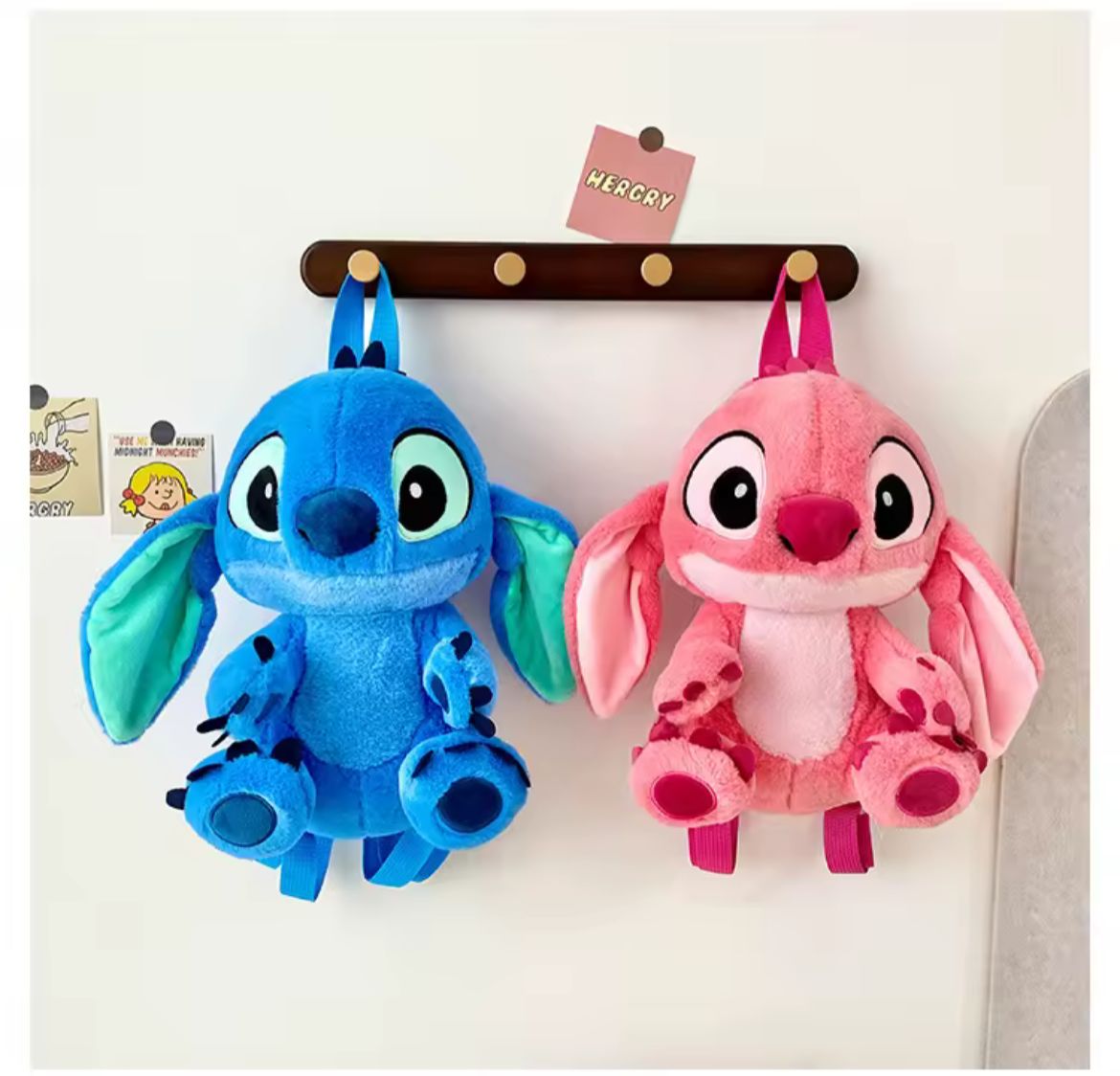 Peluche Mochila Stitch Afelpado Morral 3D