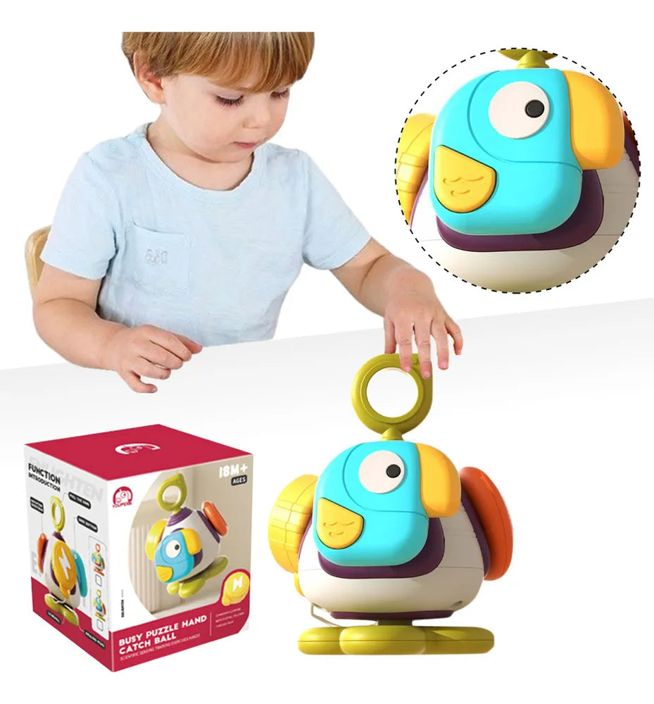 Juguete Didáctico Montessori Sensorial 5 en 1 🦜