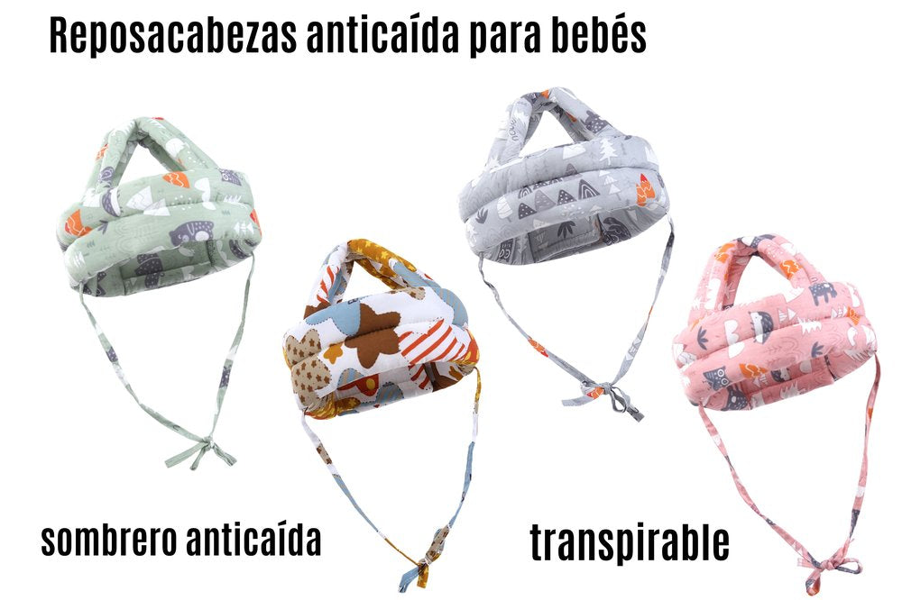 Combo de Gateo para Bebé: Tapete Sensorial, Casco y Rodilleras