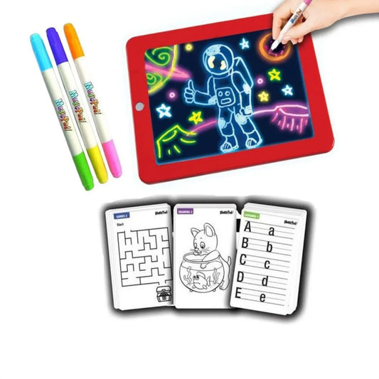 Tableta de Dibujo con Luz LED Magic Pad para Niños