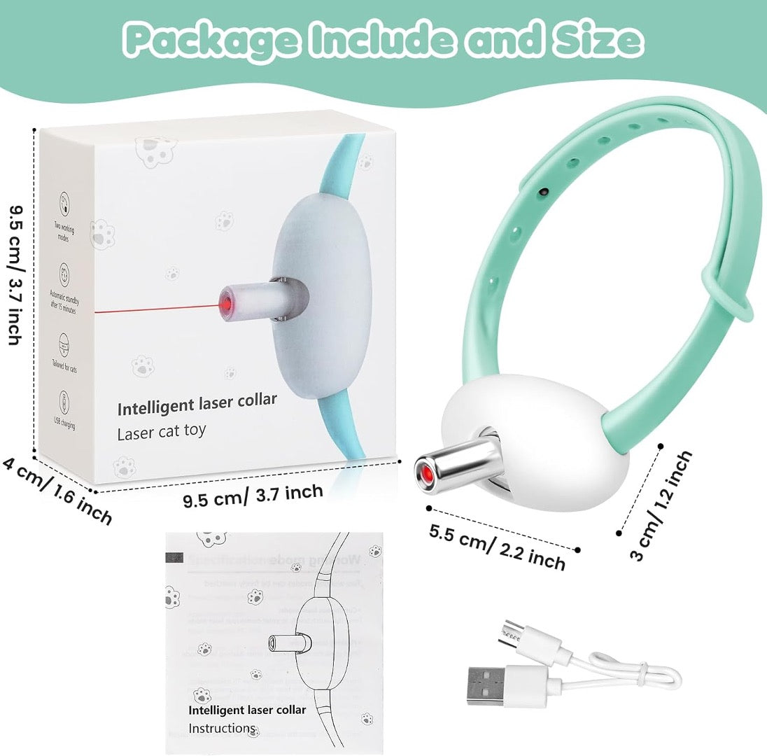 Collar Láser Inteligente para Gatos Recargable USB