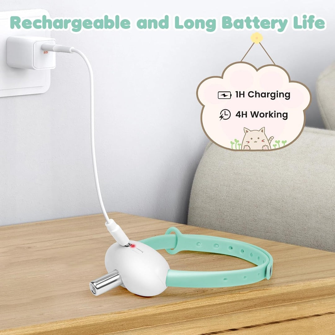 Collar Láser Inteligente para Gatos Recargable USB