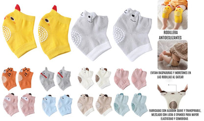 Combo de Gateo para Bebé: Tapete Sensorial, Casco y Rodilleras