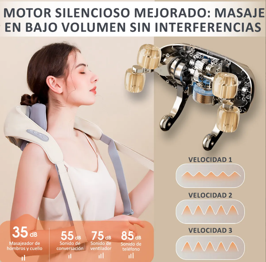 Masajeador Eléctrico para Cuello, Hombros y Espalda FZ66