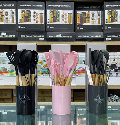 Set de Utensilios de Cocina en Silicona x 12 Piezas 🍳✨