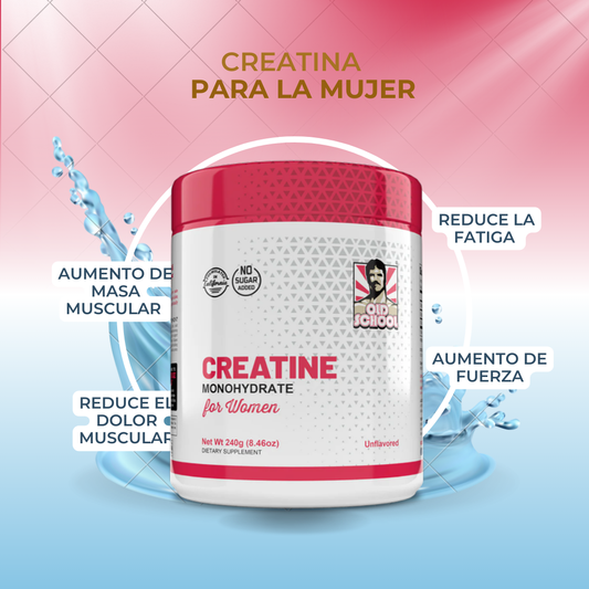 Creatina Monohidratada Women 243 g | Fuerza, Energía y Recuperación Muscular para Mujer