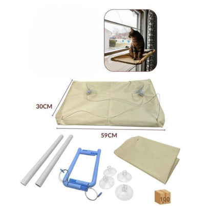 Hamaca para Gatos de Ventana con Ventosas