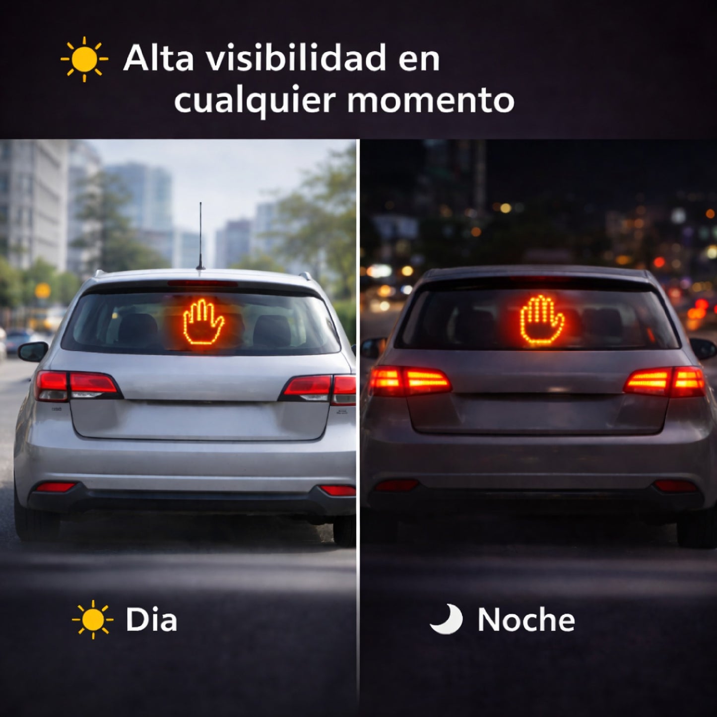 Mano LED de Gestos para Carro con Control Remoto