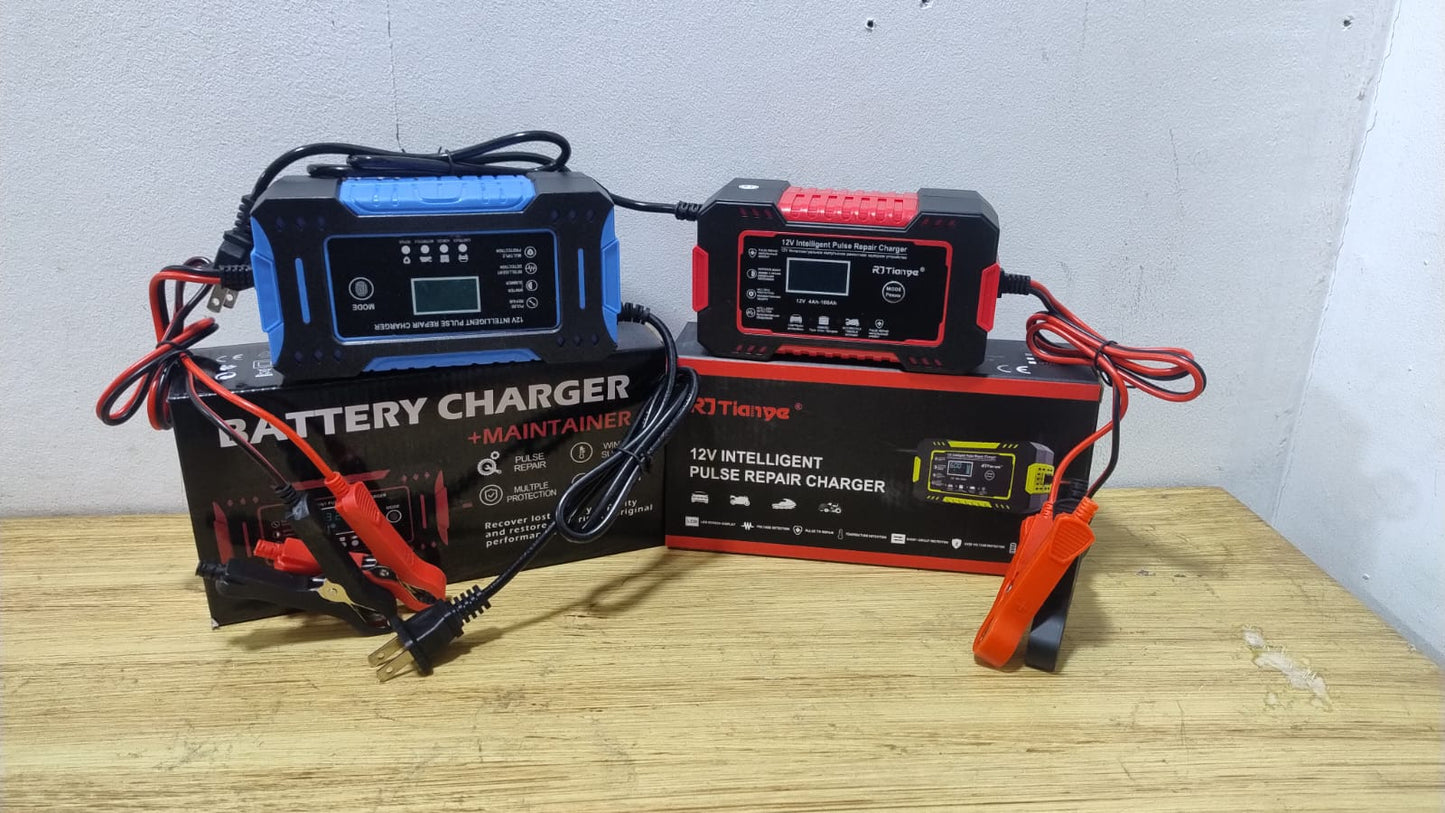 Battery-Life Pro: Cargador Inteligente y Reparador de Baterías 12V