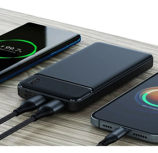Power Bank Q6 20.000 mAh Carga Rápida Portátil