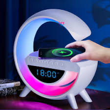 Parlante G con Pantalla, Reloj LED y Carga Inalámbrica
