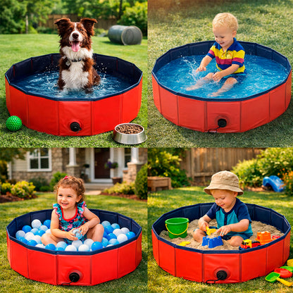 Piscina Plegable Multifuncional para Mascotas y Niños 80 cm