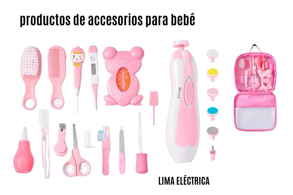 Kit de Aseo para Bebé 14 Piezas con Bolso Organizador