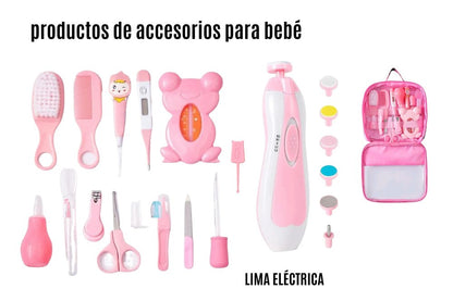 Kit de Aseo para Bebé 14 Piezas con Bolso Organizador