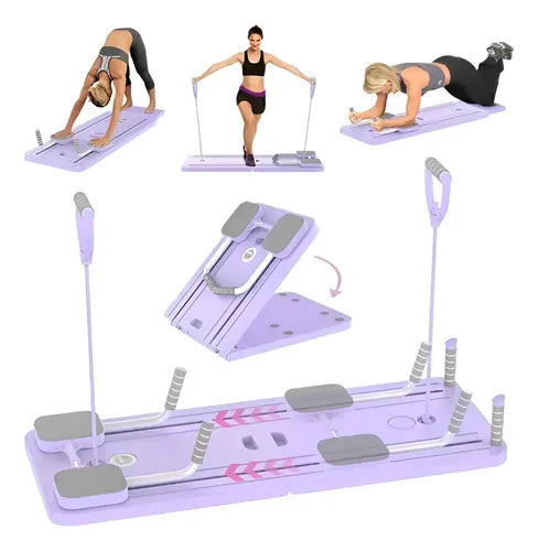 Tabla de Pilates con Bandas de Resistencia
